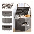 thumbnail image 2 of SONGMY 120 Gallon Resin Deck Box, Large Outdoor Storage Box Waterproof & Lockable for Garden, Patio, Pools (Light Brown), 2 of 7