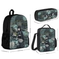 thumbnail image 2 of Demon Slayer Muichiro Tokito 3Pcs Backpacks Sets Book Bag with Lunch Bag And Pencil Case, 2 of 6