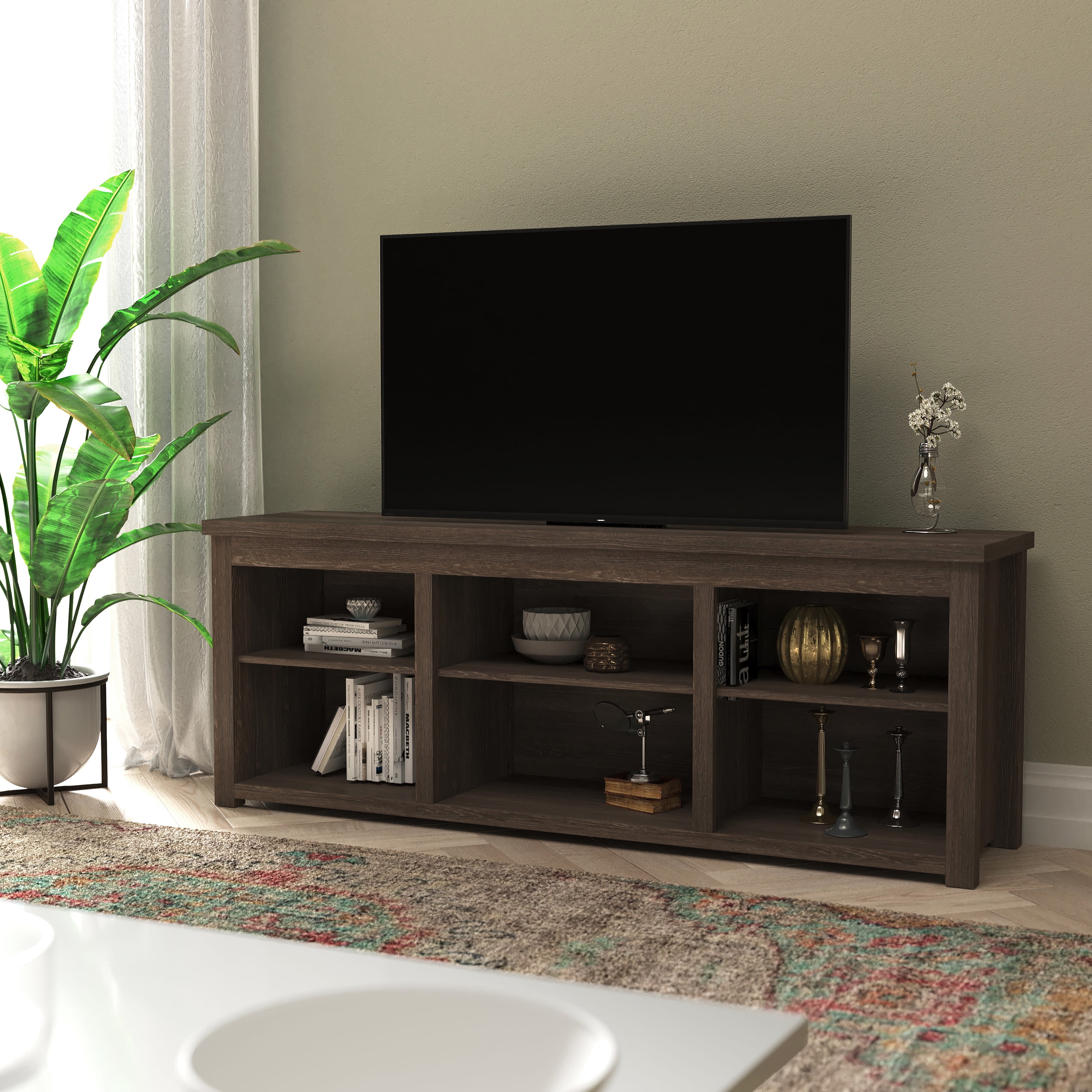 Masada Rugs TV Stand for up to 80" TVs Engineered Wood Media Console