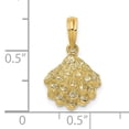 thumbnail image 2 of Charms Collection 14K Textured Oyster Shell Charm, 2 of 4