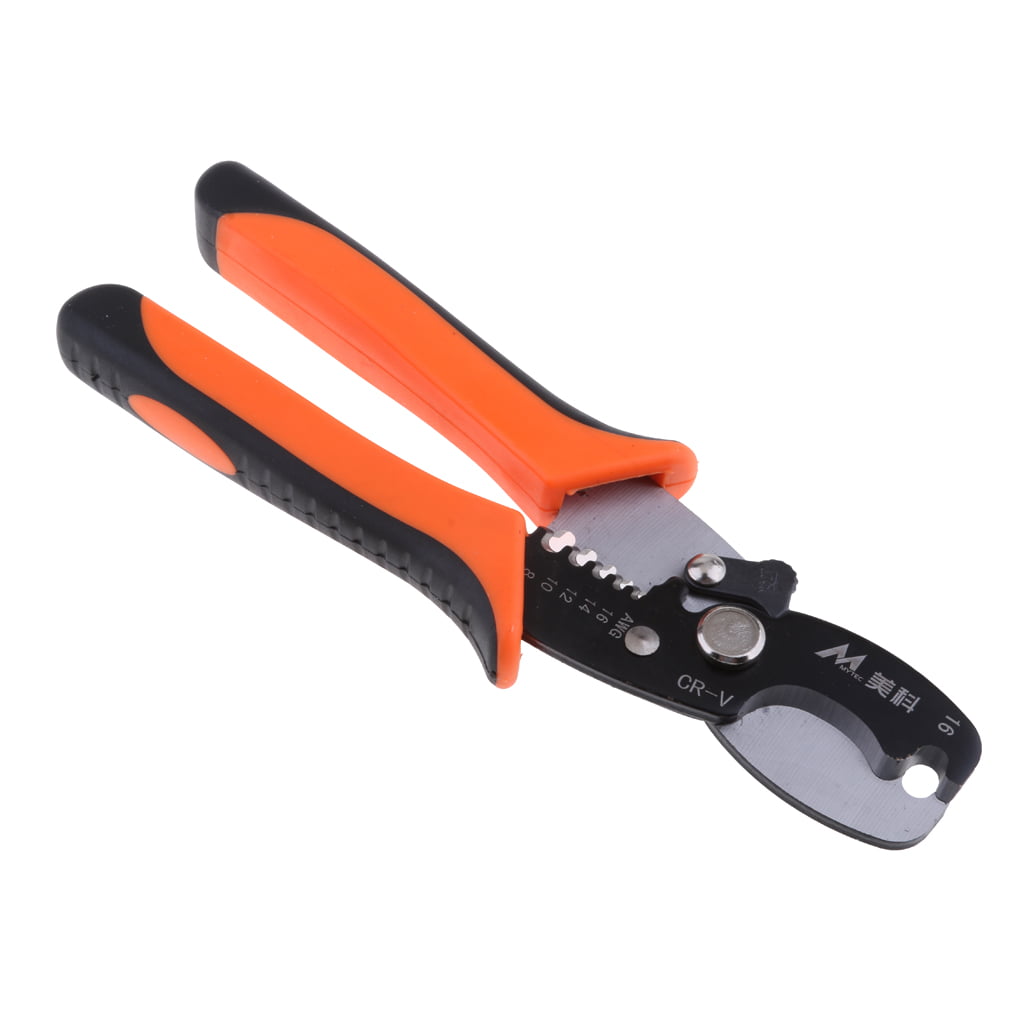 Wire And Cable Stripper Crimping Crimper Stripping Pliers for 1.0-2.6mm #C 
