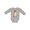 AC-Heather Grey, variant on Cute Baby Donkey Boys or Girls Long Sleeve Baby Bodysuit