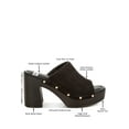 thumbnail image 3 of Masaki Soft Suede Leather Wooden Clogs, 3 of 11