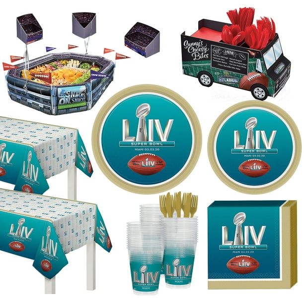 Party City Super Bowl Infladium™ Deluxe Tableware Supplies for 36