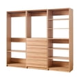 thumbnail image 2 of Dee Walk In Closet, Modular Freestanding Storage 9 Shelf 2 Rods Brown, 2 of 6