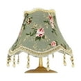 thumbnail image 3 of GiLiling Vintage Floral Lamp Shade, Small Green Fabric Victorian Royal Bell Shape Replacement Shade for Table Lamps and Floor Lamps, 25x18cm Floral Design for Home Décor, 3 of 3