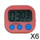 thumbnail image 1 of Temporizador Digital con Pantalla , Alarma Fuerte, Temporizador para Aula, Cocina, Suministros para Profesores, Hornear, Oficina, Juegos Deportivos 6 piezas, 1 of 7
