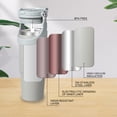 thumbnail image 5 of SHETINAR 30 oz Stainless Steel Coffee Tea Thermos Cup, Travel Water Bottle Handle 2-in-1 with Straw Lid, Double Wall Insulated, Perfect for Hot and Cold Cafe Drinks,Gray, 5 of 9