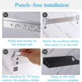 thumbnail image 2 of Amdohai MOOING Kitchen Holder without Drilling with 6 Hooks, Kitchen Shelf Wall, 2 of 8