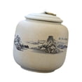 thumbnail image 3 of jifeng Ceramic Tea Container 800ml Porcelain Tea Canister Portable Airtight Tea Jar Mountain, 3 of 9