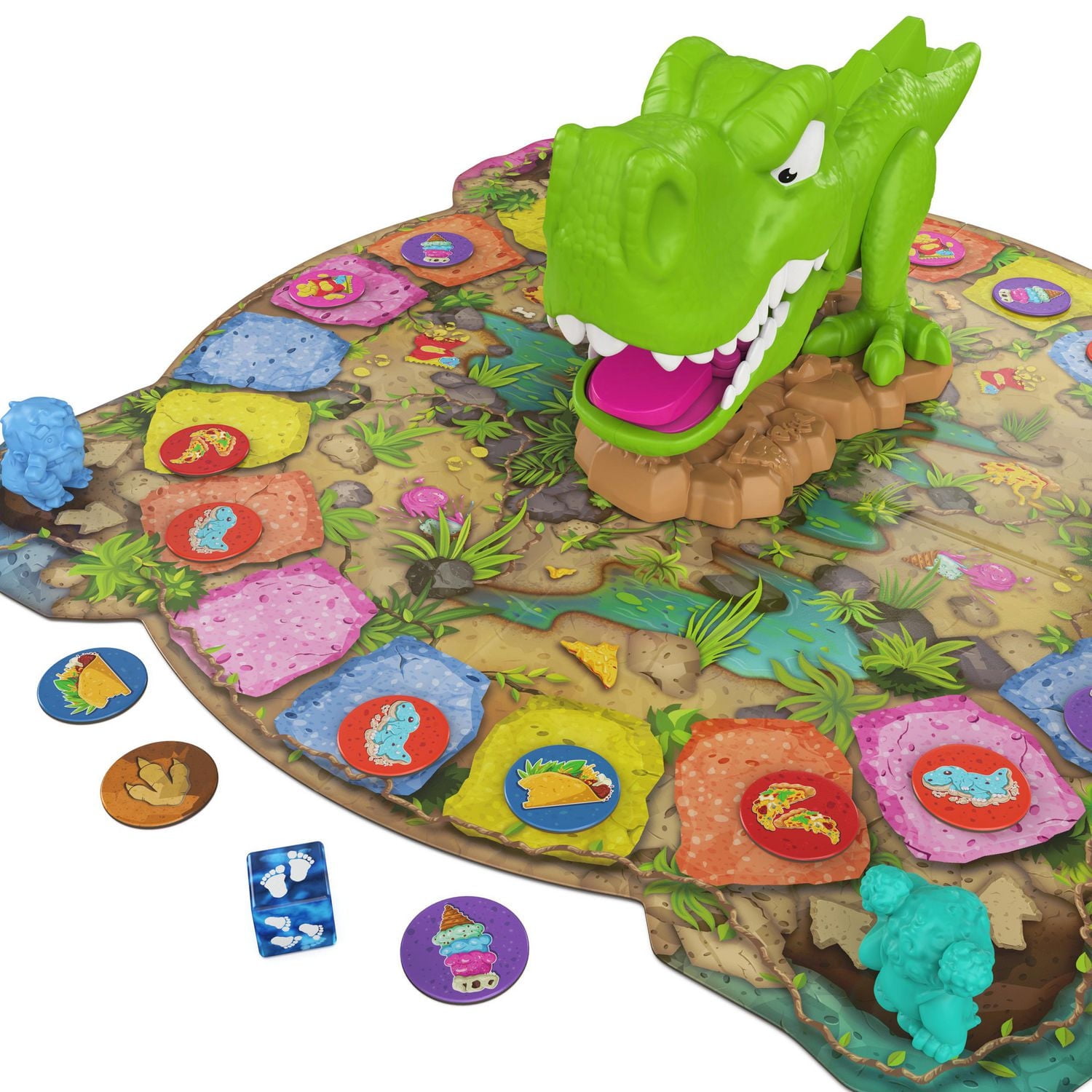 Snack-O-Saurus Rex, Jeu de société interactif pour les grands gourmands et les amateurs de dinosaures, jeu familial amusant, jeu de société pour les soirées en famille, pour les enfants à partir de 5