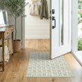 thumbnail image 2 of ODIKA 2'x3' Washable Doormat Botanical Trellis Farmhouse Minimalist Border Entry Trailing Door Flowing for Entryway, Kitchen, Laundry Room, Non-Slip, Low Pile, 2 of 7