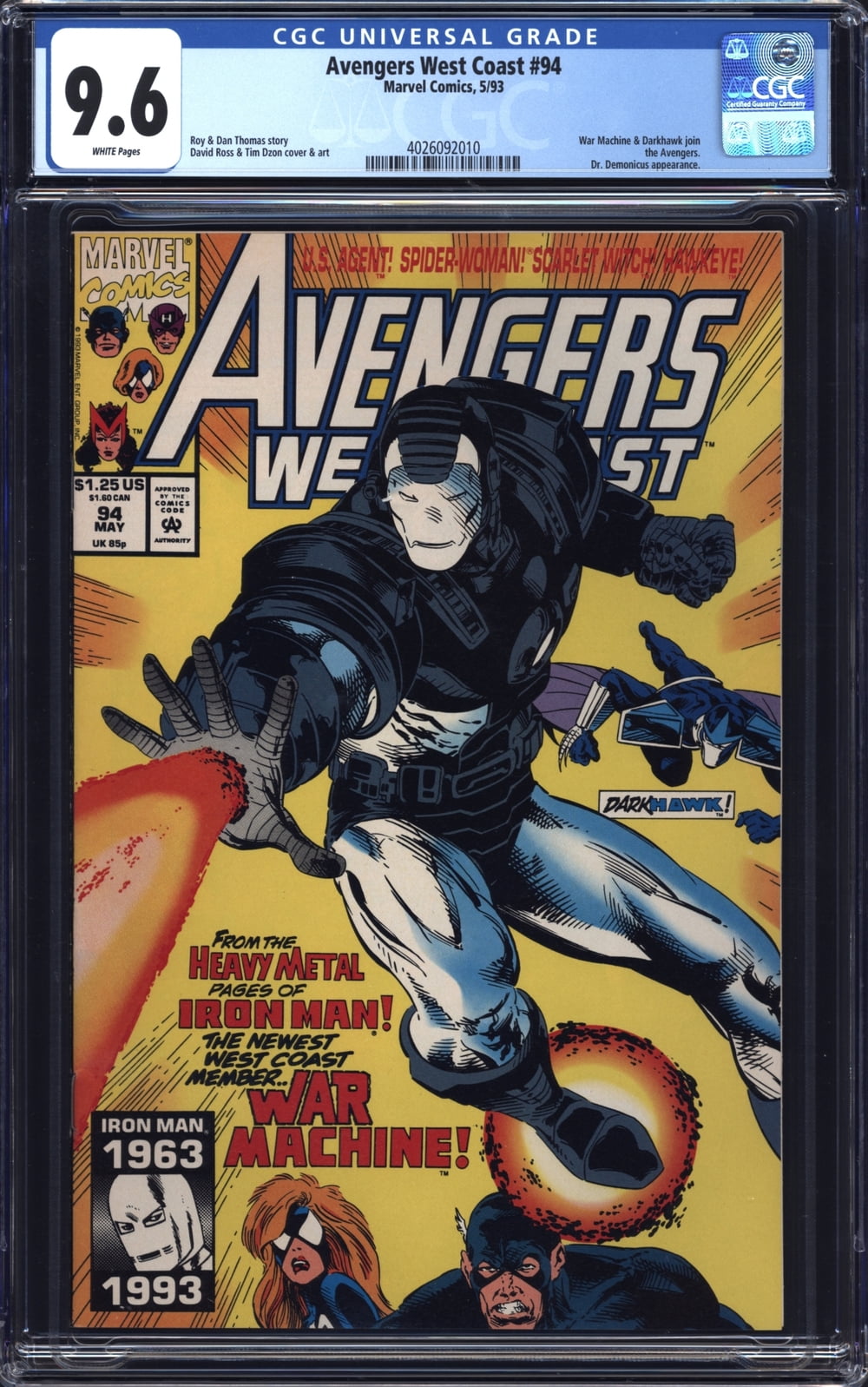 Cover of Avengers West Coast #94