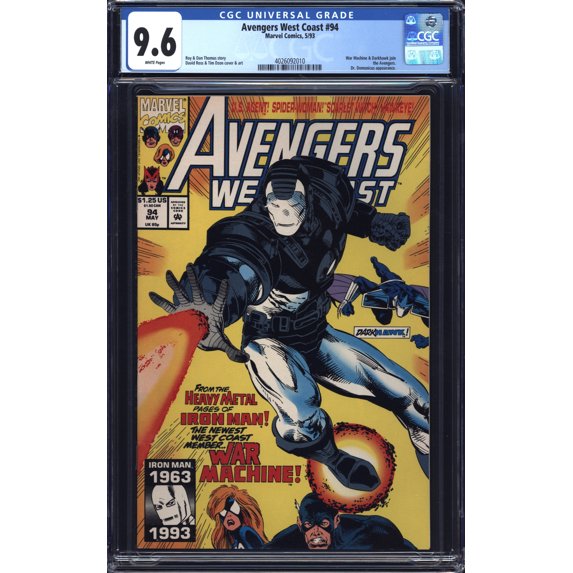 Avengers West Coast #94 - CGC 9.6 Comic Book