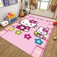 thumbnail image 2 of Cartoon KT Cat  Home Carpet Bedroom Bedside Rug Living Room Decoration Carpet Full-size Floor Mat, 2 of 6