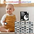 thumbnail image 3 of BESTSKY Baby Black White Cards Infants High Contrast Flash Card 0-3 Months Newborns Visual Stimulation Brain Sensory Development Paper Card Toy, 3 of 7