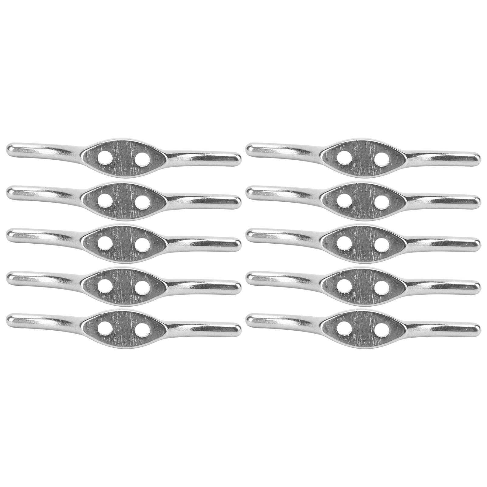 Rope Cleat, Flagpole Rope Cleats NonRusting 2in 10 Pc With 20 Screw