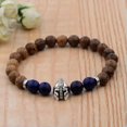 thumbnail image 2 of RSAMD Wooden Beaded Crown Buddha Lion Star War Hamsa Hand Beaded Stretch Bracelets New-006-2, 2 of 3