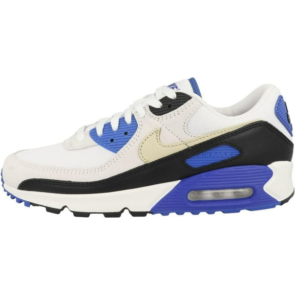 Men's Nike Air Max 90 PRM White/Khaki-Racer Blue-Black (HF3449 100) - 8.5