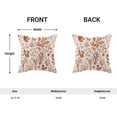 thumbnail image 6 of Fall Pillow Covers 18x18 Inch Set of 2,Burnt Orange Wild Flower Plant Throw Pillows Case,Autumn Colored Floral Outdoor Decorative Farmhouse Decor Cushion Covers for Home Sofa Bed Couch, 6 of 7