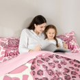 thumbnail image 5 of Homewish Cowgirl Hat Bedding Comforter Set 2pcs for Kids Children Teens,Leopard Print Twin Comforter Sets Microfiber,Pink Bling Glitter Breathable Bedding Set,Luxury Bedroom Decor,Reversible, 5 of 8