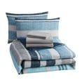 thumbnail image 2 of Mainstays Blue Stripe Bed in a Bag, King, 8-Piece, 2 of 10