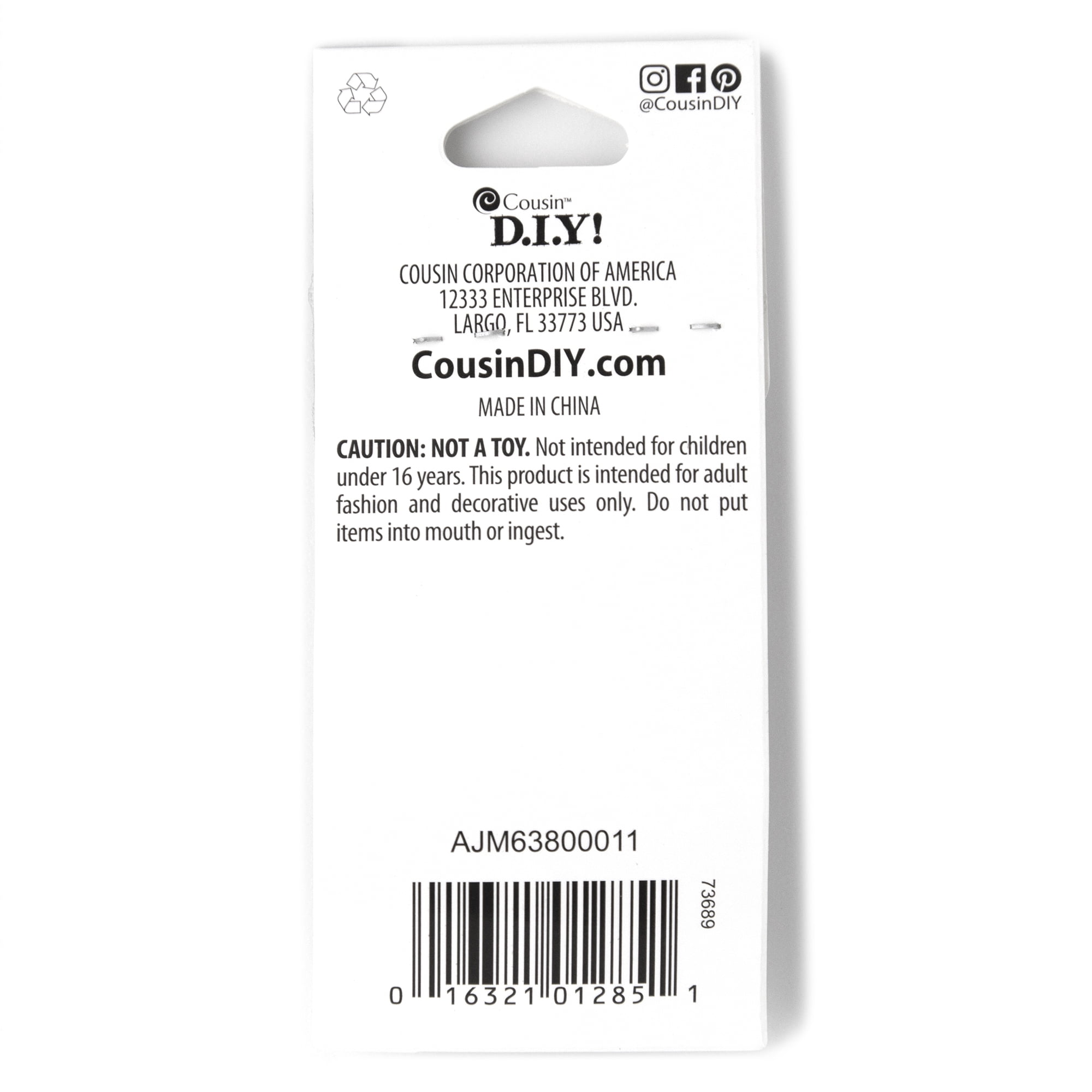 Cousin DIY Metal 4mm, 6mm, and 8mm Split Rings Set, 240 Piece, Gunmetal (Black/Gray) Finish