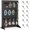 black, variant on General 2 Pack Peg Board Display Stand for Vendors with 24 Hooks Metal Tabletop Pegboard Display Stand for Craft Shows 17" X 13" Retail Display Racks Peg Board Organizer Holder White