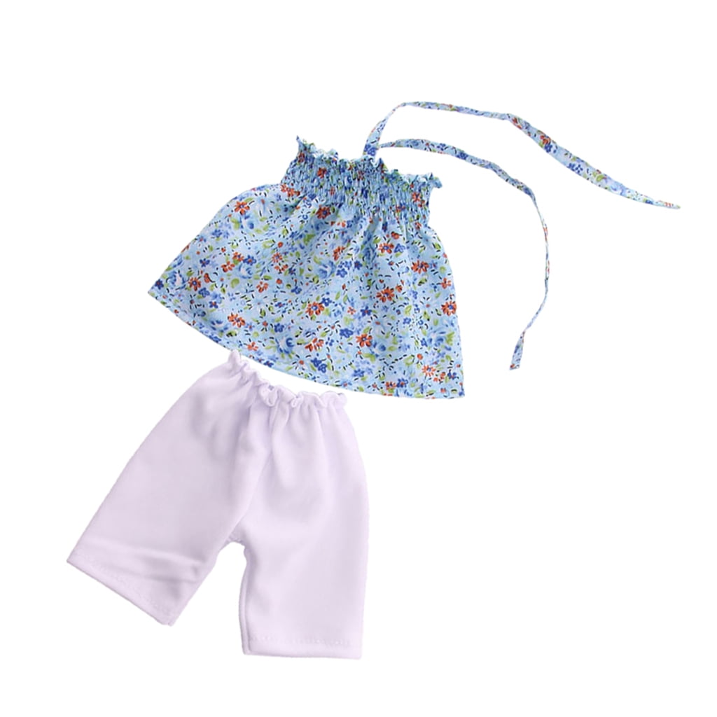 MagiDeal 18 Zoll Puppe  Blue Top Pants für AG American Doll Doll 