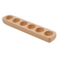 thumbnail image 1 of Bandeja de madera para huevos, soporte decorativo para platos, estante para restaurante Una sola fila de 6 ranuras, 1 of 9