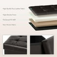 thumbnail image 3 of Storage Ottoman Toy Chest Folding Footrest Stool Seat .&#X.&#X.Linen Grey ( ), 3 of 7