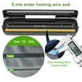 thumbnail image 6 of DTOWER Food Vacuum Sealer Machine, 12.6 Inch with 15Pcs Seal Bags Starter Kit Led Indicator Lights, Easy to Clean, Compact Design (Black), 6 of 11