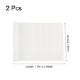 thumbnail image 2 of Unique Bargains Crepe Paper Rolls 7.5ft Long 20 Inch Wide, White 2 Pack, 2 of 5