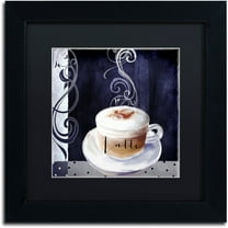 Trademark Fine Art "Cafe Blue II" Canvas Art by Color Bakery Black Matte, Black Frame