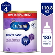 Enfamil Gentlease Powder Baby Formula, Designed to Ease Fussiness, Crying, Gas & Spit-up in 24Hrs, 110.8 Oz Can
