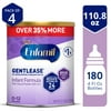 Enfamil Gentlease Baby Formula, Clinically Proven to Reduce Fussiness, Crying, Gas & Spit-up in 24 hours, Brain-Building Omega-3 DHA & Choline, Baby Milk, 110.8 Oz Powder Can