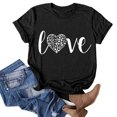 thumbnail image 5 of Gibobby Playera de Verano para Mujer Camisa mujer manga corta casual con estilo top camisas(Negro,XL), 5 of 5