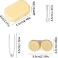 thumbnail image 2 of Estuche para lentes de contacto de 6 uds, caja de almacenamiento para lentes de contacto con espejo, estuche para el cuidado de lentes de contacto de Color, 2 of 4
