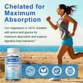 thumbnail image 2 of Magnesium Glycinate Supplement, 500 mg per Serving, Muscle & Bone Health, 120 Capsules, 2 of 6