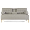 thumbnail image 3 of Sofá Cama Makora Queen con Memory Foam, Color Gris Claro Lino, Respaldo Reclinable de 3 Posiciones, 3 of 10
