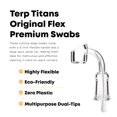 thumbnail image 4 of TerpTitans Original Flex â€“ Flexible Cotton Swabs, 400 Count â€” Spiral Tip For Max Absorption and Fine Point Tips For Tight Spaces | Zero Plastic Packaging | 2-Pack, 4 of 7