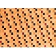 thumbnail image 1 of Ahgly Company Indoor Rectangle Abstract Orange Modern Area Rugs, 2' x 4', 1 of 4