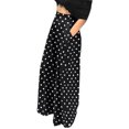 thumbnail image 7 of BLVB Wide Leg Pants for Women Palazzo Pants for Women Casual Lounge Work Business Trousers High Waisted Flowy Pants, 7 of 7