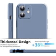 thumbnail image 2 of 3 in 1 Compatible with iPhone 12 Mini Case, [Camera Protection] with 2 Pcs Screen Protectors, Slim Liquid Silicone [Microfiber Lining] Shockproof Phone Case for 12 Mini 5.4 inch (Gray), 2 of 8
