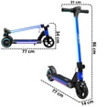 thumbnail image 4 of Scooter Eléctrico para Niños con Luces LED Plegable Batería de Litio 24V Ruedas de Goma Soporta hasta 60 kg, 4 of 6