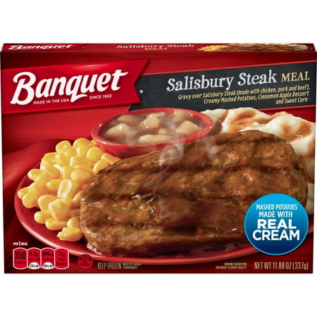 (Pack 12) Banquet Classic Salisbury Meal Steak  11.88 oz.