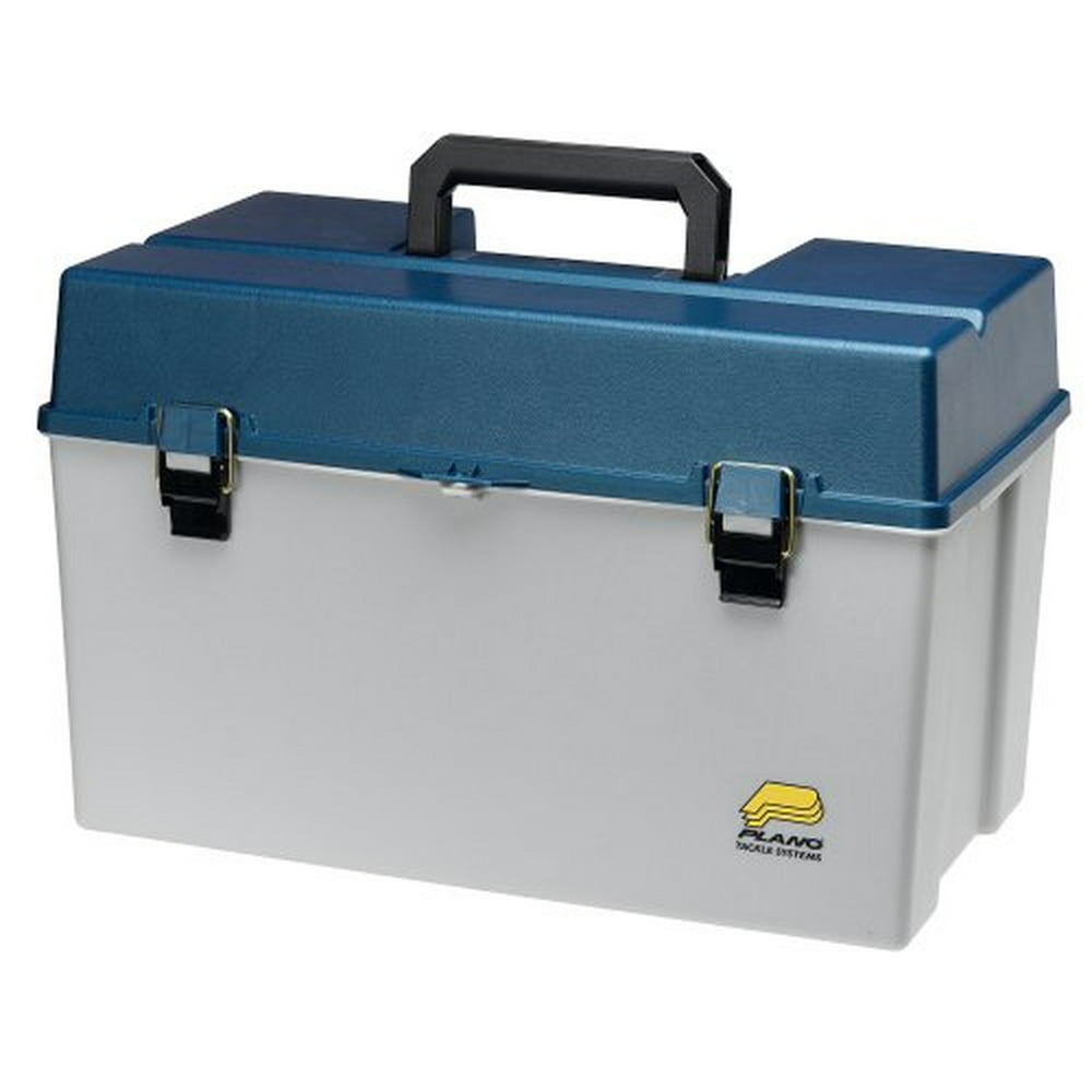 Plano Molding 791502 Plano Big Game Tackle Box Silver/blue Metallic