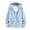 Blue, variant on Men's UPF 50+ Sun Protection Outdoor Lightweight Full Zip Hoodie Jacket Long Sleeve Fishing Hiking Performance Shirt White XXXL