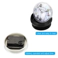 thumbnail image 5 of Reloj de ducha impermeable Mini espejo de baño Relojes de pared con ventosa, negro, 5 of 5