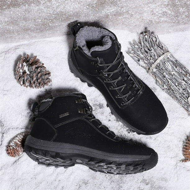 Los zapatos de deporte al aire libre con cordones de los hombres de invierno de moda mantienen calientes las botas de montañismo Wmkox8yii 123q1162